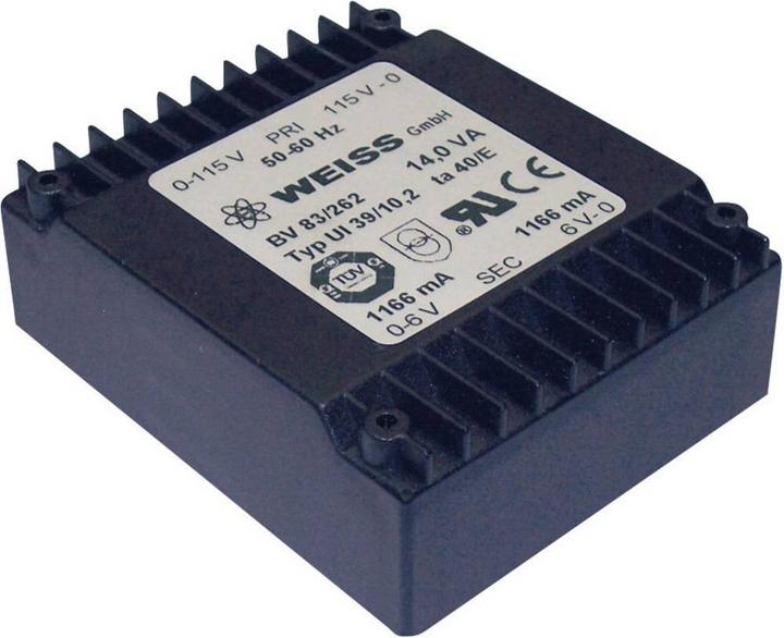 Weiss Elektrotechnik Transformateur plat UI 39 14 VA