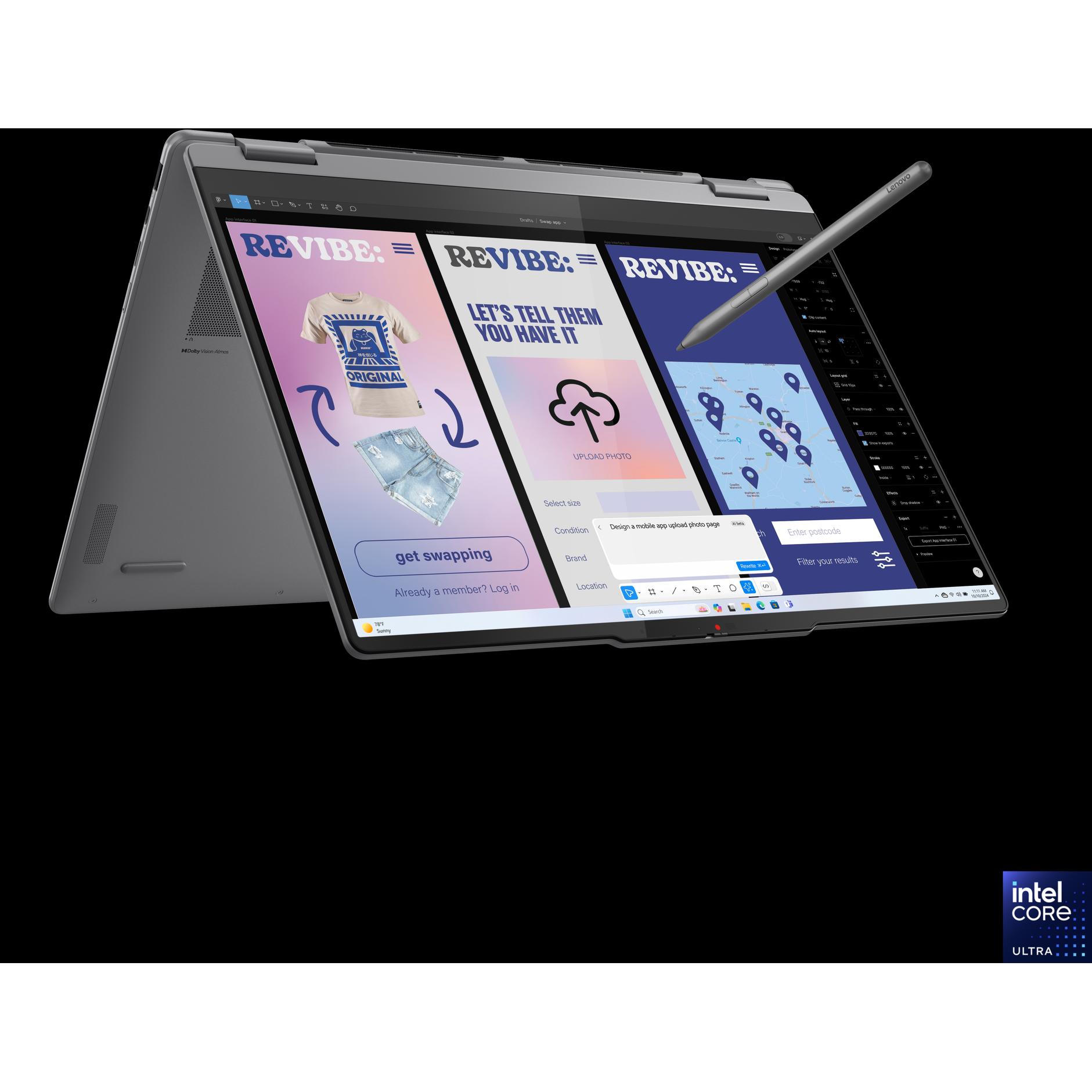 Lenovo Yoga 7 2-in-1 16ILL10 14" 2,8K OLED 2in1 Ultra 7 258V 32GB/1TB SSD Win11 (16", Intel Core Ultra 7 258V, 32 GB, 10...