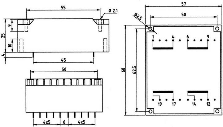 Image du produit Weiss Elektrotechnik Transformateur plat UI 39 14 VA