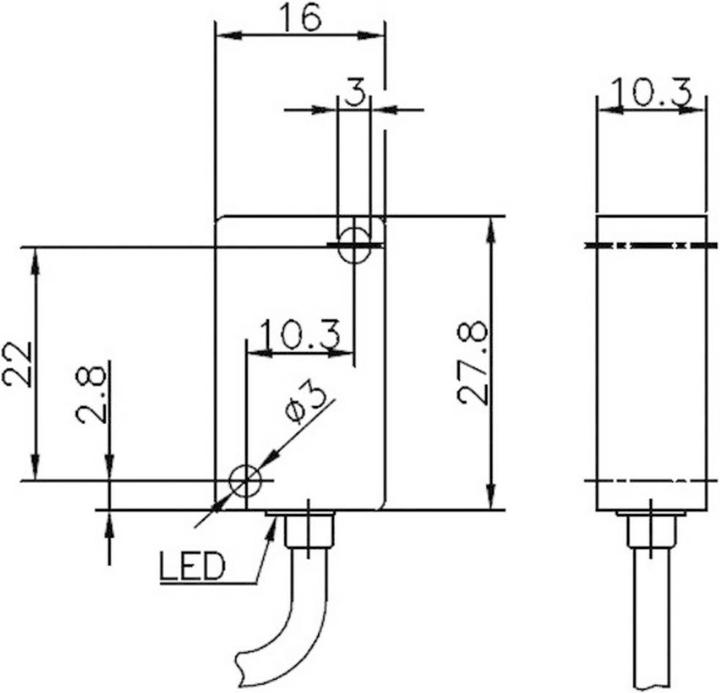 Produktbild Secatec Reed-Magnetschalter im Mikroschalter-Gehäuse