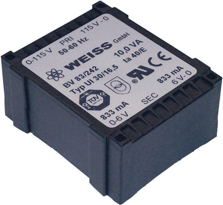 Weiss Elektrotechnik UI 30 platte transformator 10 VA