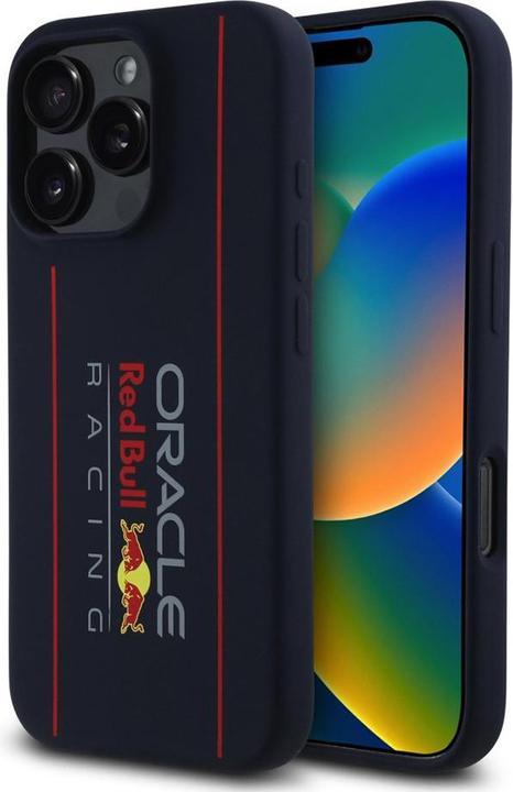 Actual product image Red Bull RBHMP16X24SIOLRV iPhone 16 Pro Max 6.9" hardcase navy Silicone Vertical Logo Mag (Apple iPhone 16 Pro Max)
