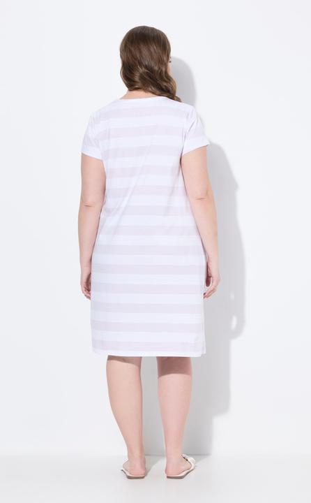 Produktbild Ulla Popken Bellieva-Jerseykleid, Raffung, Halbarm (GOTS) (46, 48)