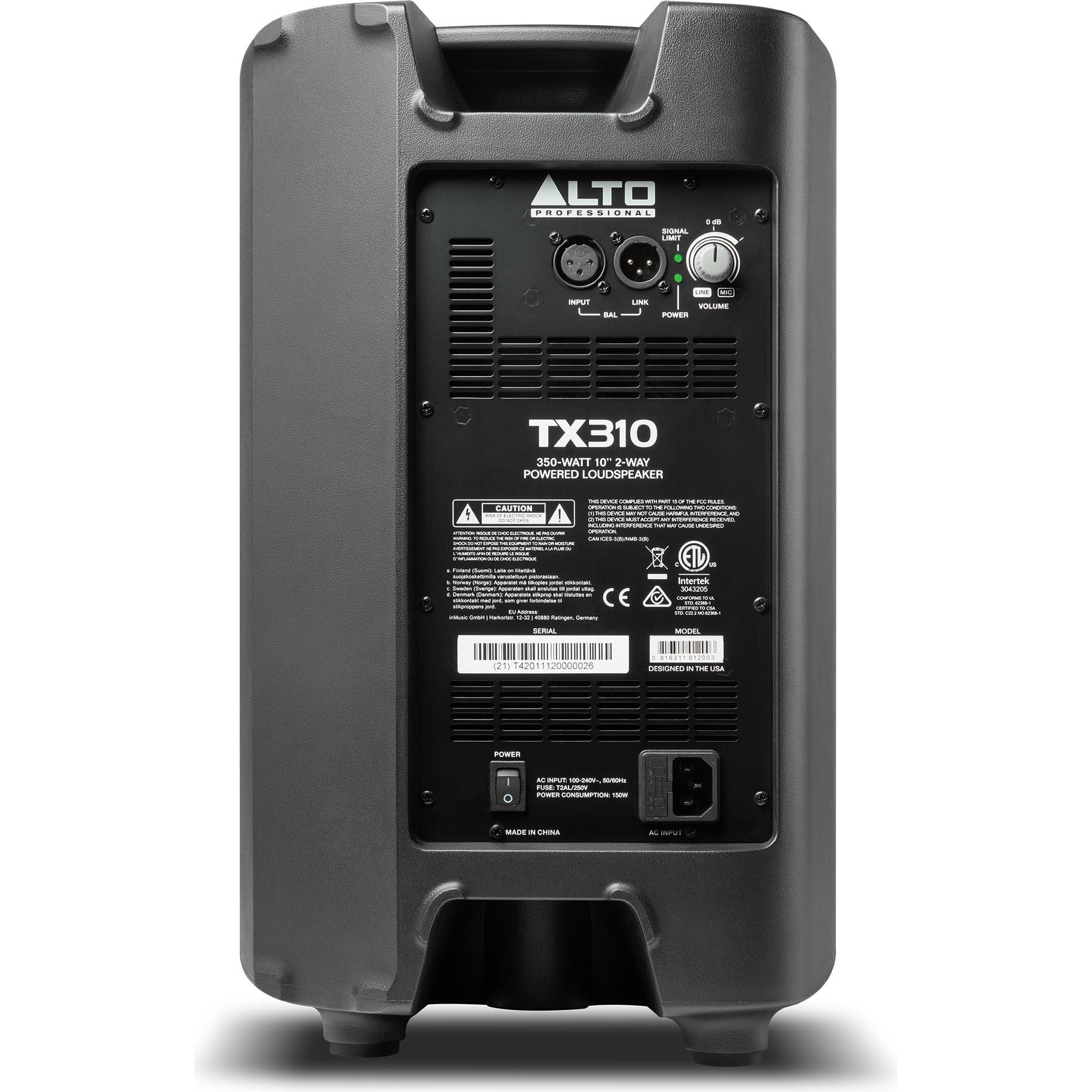 Thumbnail - Alto TX310 (Aktiv), PA Lautsprecher, Schwarz