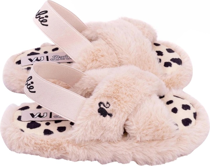Actual product image Barbie Girls Faux Fur Slip-on Slippers (28)