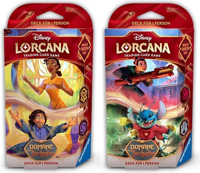 Ravensburger Disney Lorcana Trading Card Game: Set 8 - Display mit 8 Starter Decks (Deutsch) (Allemand, Bundle)