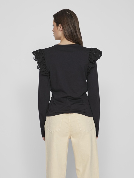Actual product image Vila Lace shoulder top with long sleeves (L)
