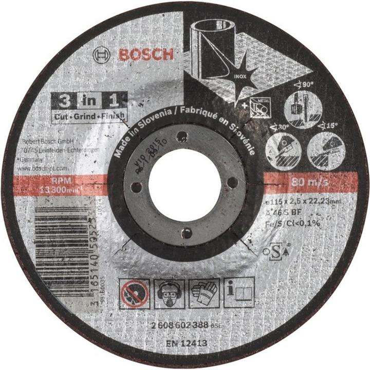 Produktbild Bosch Professional Zubehör PRO Stainless Steel and Metal 3-in-1 Disc, 115 x 2,5 x 22,23 mm
