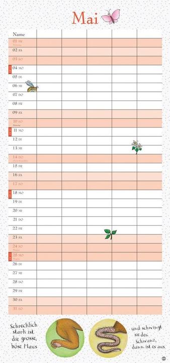 Produktbild Der Grüffelo Familienplaner 2026 (A3)