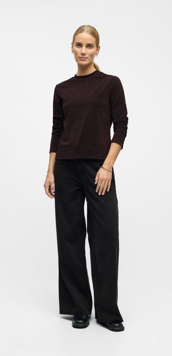 Immagine prodotto Object Glitzer Oberteil mit langen Ärmeln (S)