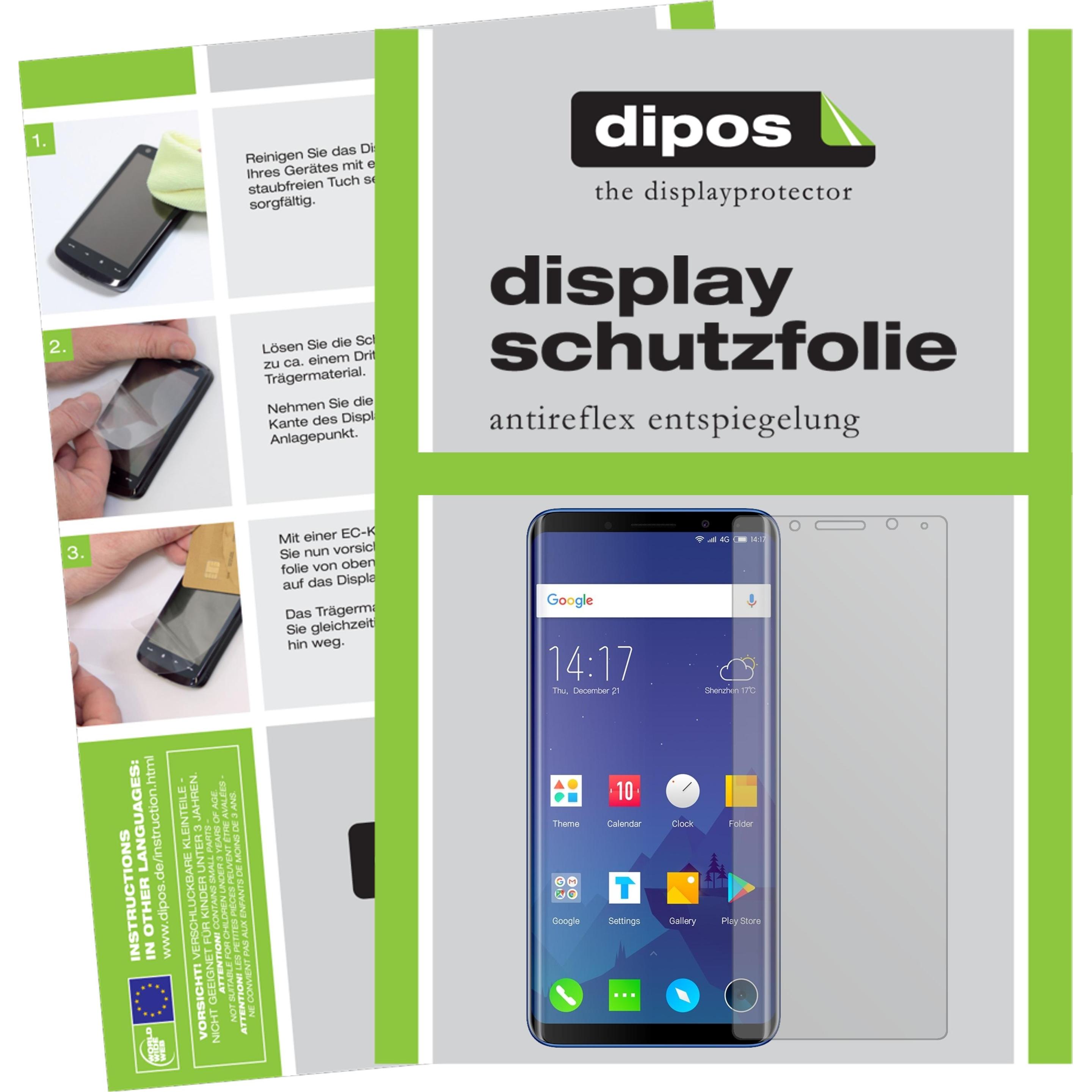 Dipos Displayschutzfolie Antireflex (5 Stück, Elephone U), Smartphone Schutzfolie, Transparent
