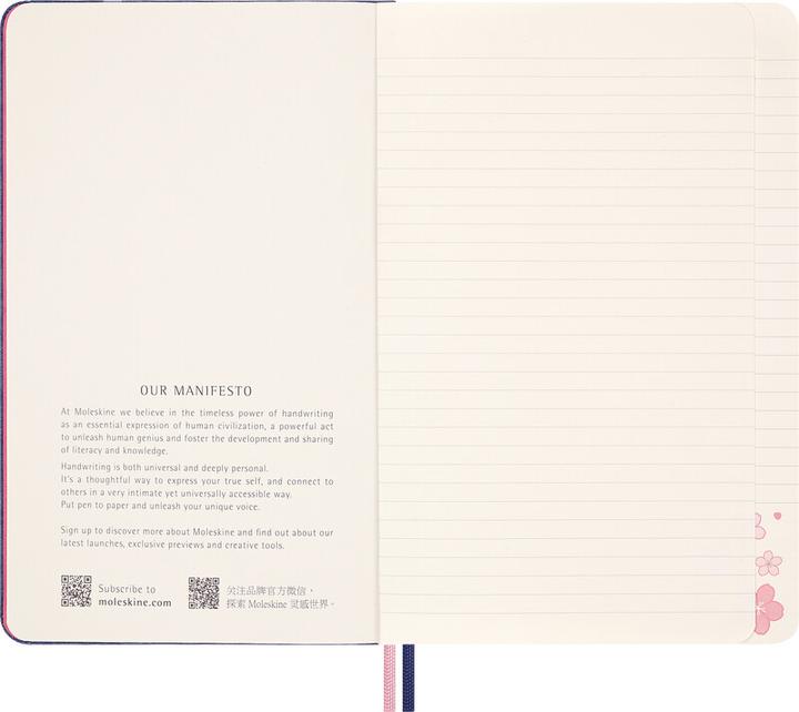 Immagine prodotto Moleskine NB Sakura 2025 LG lin + scatola (130 x 210 mm, Righe, Copertina rigida)