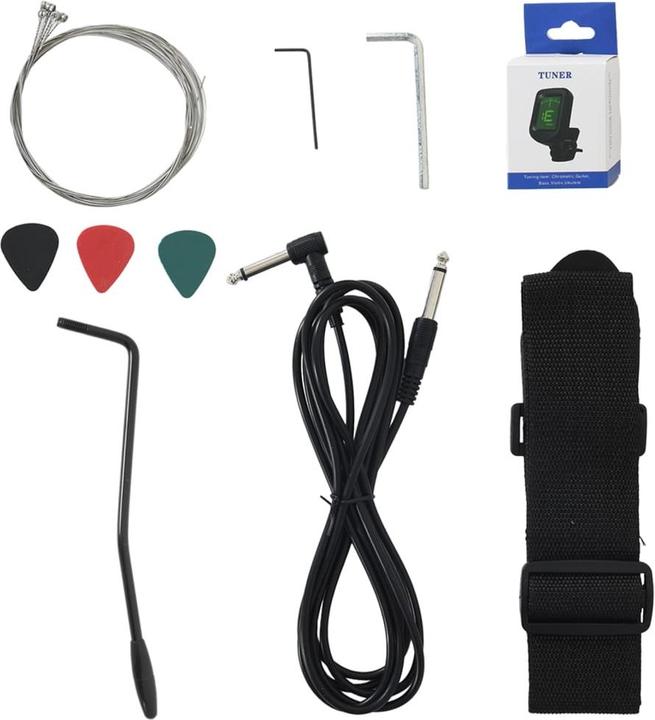 Produktbild vidaXL Jeannine (E-Gitarre, Holzwerkstoff, Birkenholz, Massives Bergahornholz)