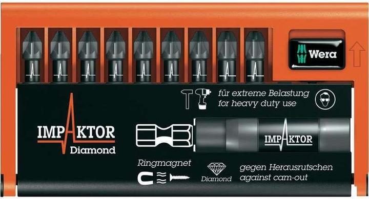 Produktbild Wera Bit-Check 10 PZ Impaktor 1 (Kreuz Pozidriv PZ)
