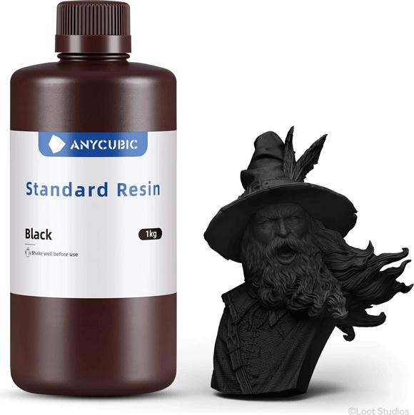 Immagine prodotto Anycubic Resina UV normale nera 1 kg (Nero, 1000 g)