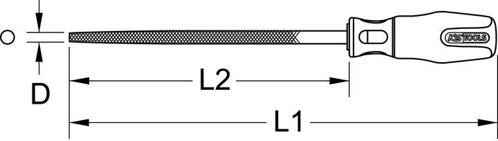 Actual product image KS Tools BERYLLIUMplus round file (Slash 1, 360 mm)