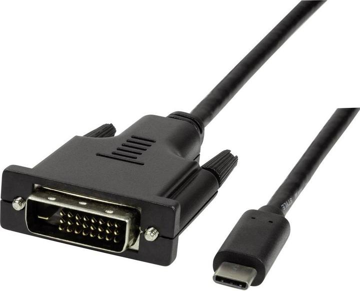 Image du produit LogiLink USB Typ C — DVI (1.80 m)