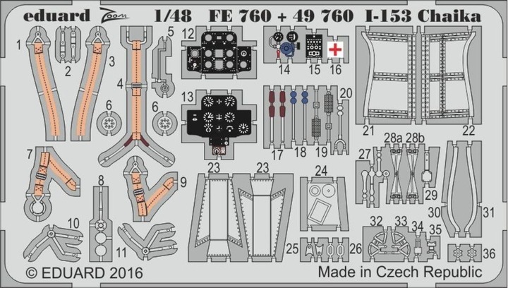 Produktbild Eduard I-153 Chaika for ICM