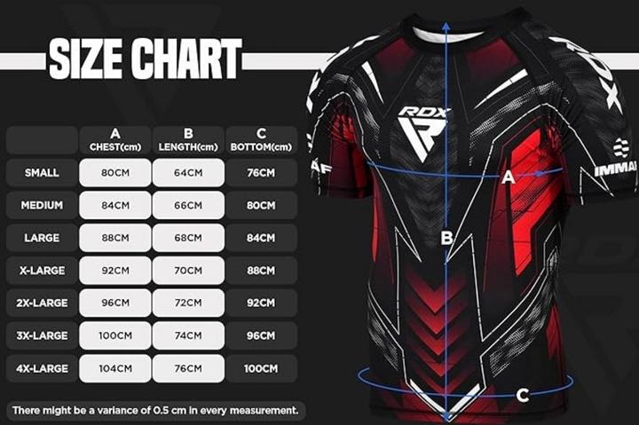 Actual product image Rdx Compression Rash Guard IMMAF (XL)