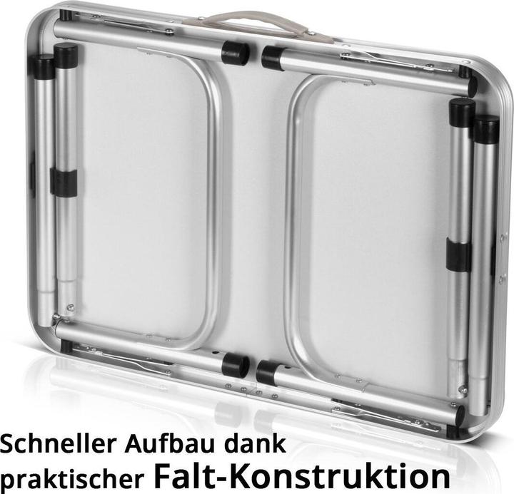 Image du produit Stahlwerk Table pliante en aluminium Table de camping Table de jardin Table de pique-nique Table pliante