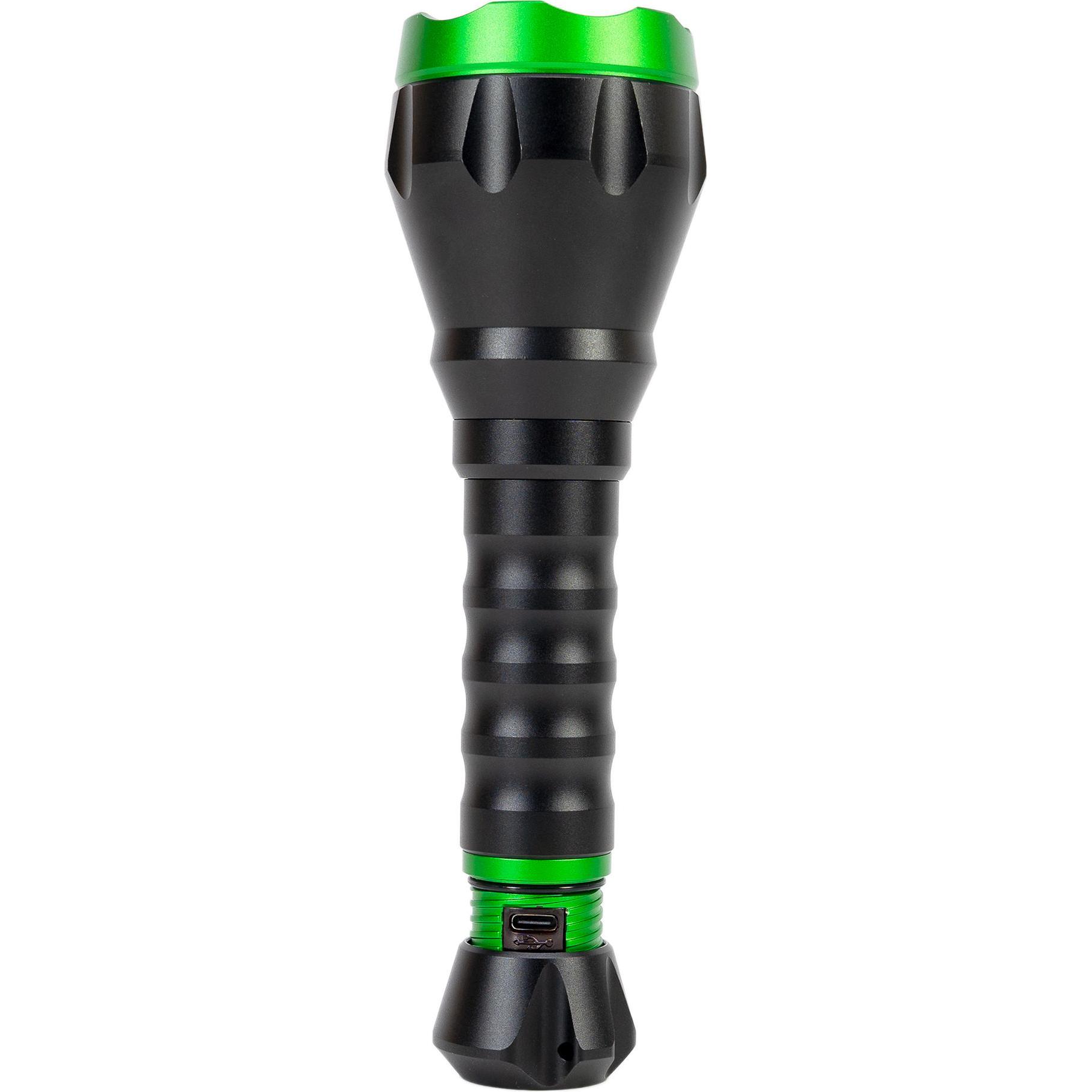 PNI, Taschenlampe, Adventure F750 Green Light Aluminium-Taschenlampe, LED 10 W, 500 lm, bis zu 850 m, IP44, 4000-mA (5.5...