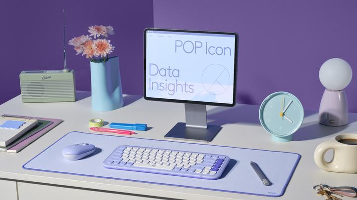 Actual product image Logitech Pop Icon Keys (Eng. Int., Wireless)