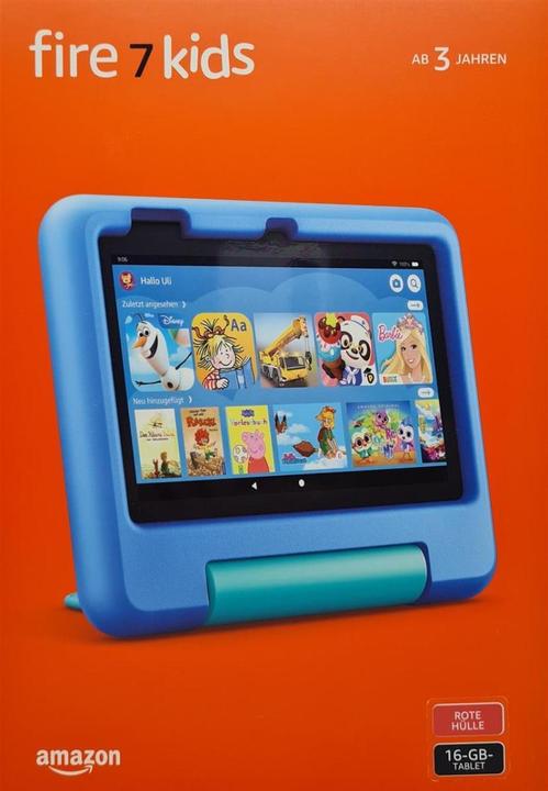Produktbild Amazon Fire 7 Kids (2022) inkl. Hülle (7", 16 GB, Red)