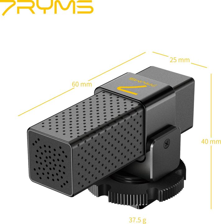 Actual product image 7Ryms Compact Cardioid Condenser On-Camera Microphone