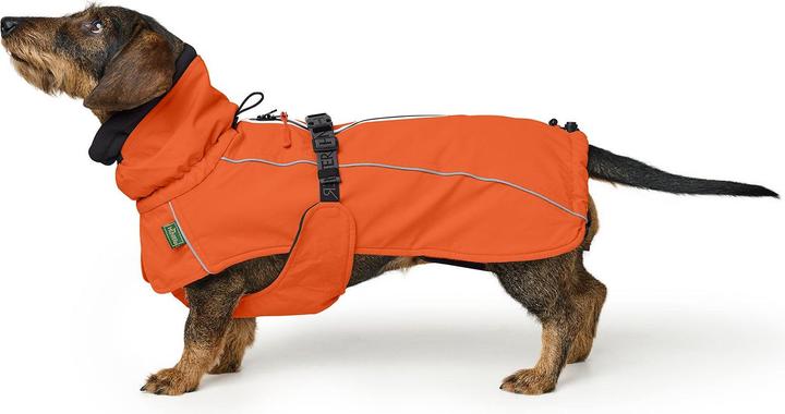 Actual product image Hunter Dogcoat Nordby Dachshund 45, orange - (203491) (45, Dog bathrobe)