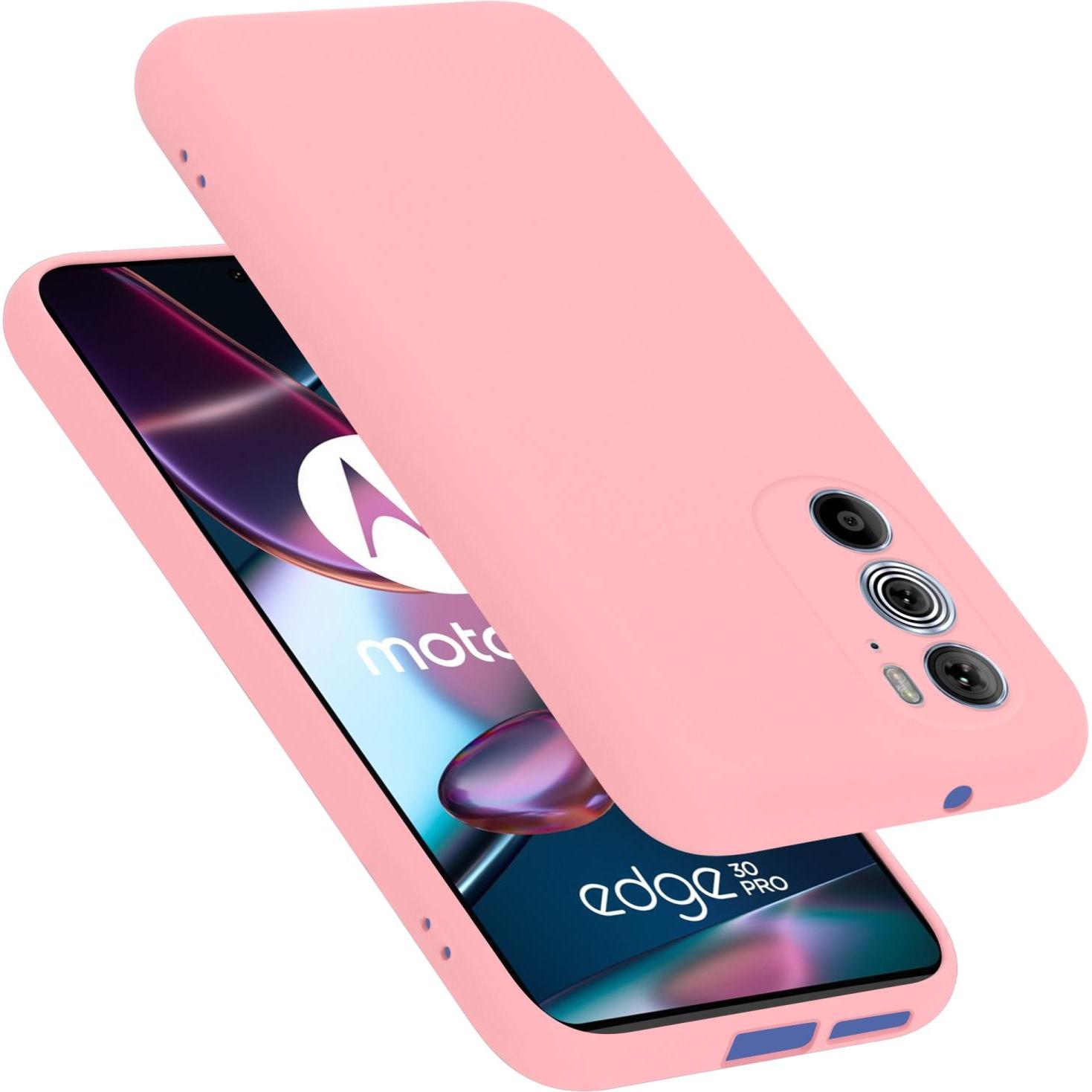 Cadorabo TPU Liquid Silicone Case Hülle für Motorola EDGE 30 PRO / EDGE+ (Motorola Edge+, Motorola Edge 30 Pro), Smartph...