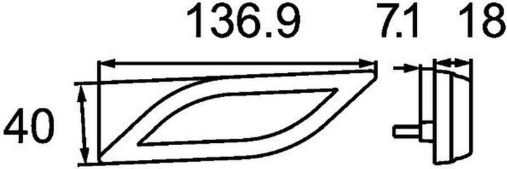 Produktbild Hella Positionsleuchte vorne rechts LED für AGCO
