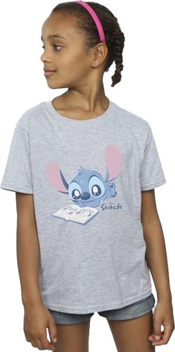 Produktbild Lilo & Stitch Reading Lying Down TShirt Mädchen (152, 158)