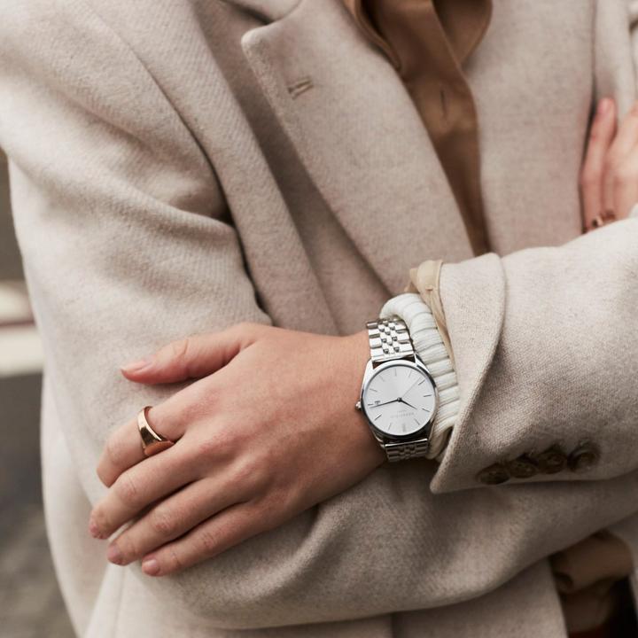 Productafbeelding Rosefield De Aas Zilver Zonnestraal (Analoog horloge, 33 mm)