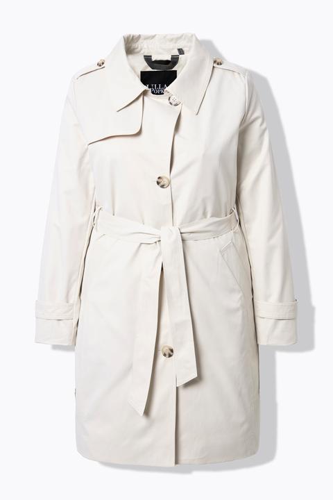 Actual product image Ulla Popken Micro Peach Trench Coat