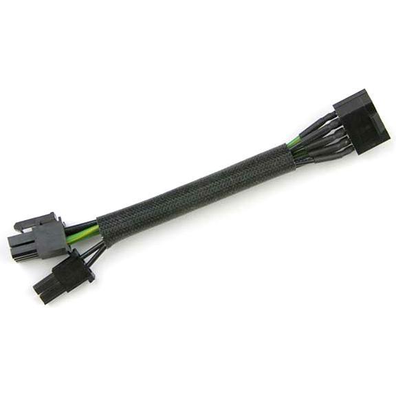 Supermicro CBL-0505L Eingebaut 0.1m PCI-E (8-pin) PCI-E(6+2 pin) Schwarz, Interne Kabel (PC)