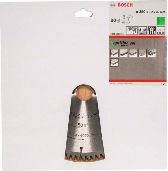 Produktbild Bosch Professional Zubehör PRO Wood Kreissägeblatt, 250 x 3.2 x 30 mm