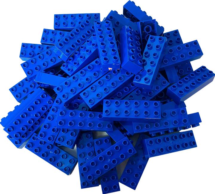 Produktbild LEGO DUPLO® 2x6 Steine Grundbausteine Blau - Duplo Blue bricks 2300 NEU! Menge 25x