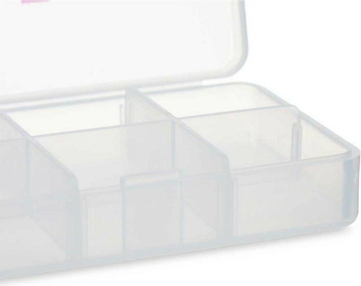Produktbild Berilo Pillendose mit Fächern Durchsichtig Kunststoff (11,5 x 18 x 2,2 cm) (12 Stück)