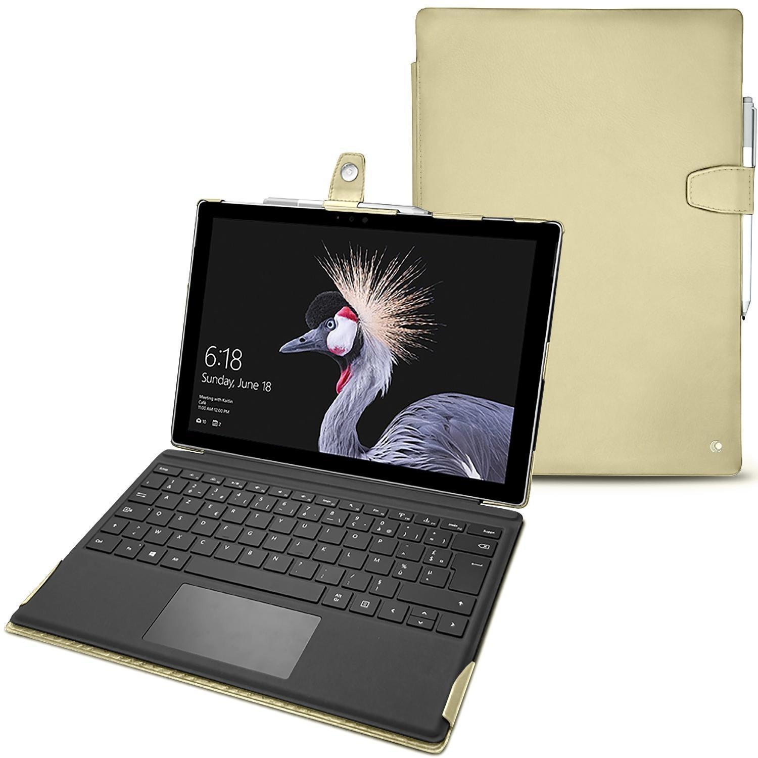 Noreve Lederschutzhülle (12.30", Microsoft), Notebooktasche, Beige