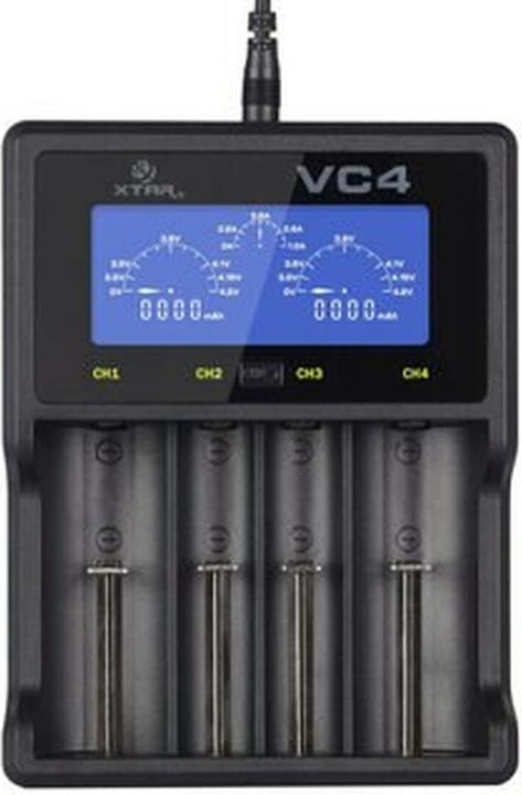 Image du produit Xtar VC4SL (1 pcs, 14500, 16340, 18500, 18650, 21700, 26650, AA, AAA, Batterie)