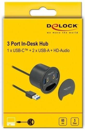 Produktbild Delock Tisch-Hub (USB-A, 3 Ports)