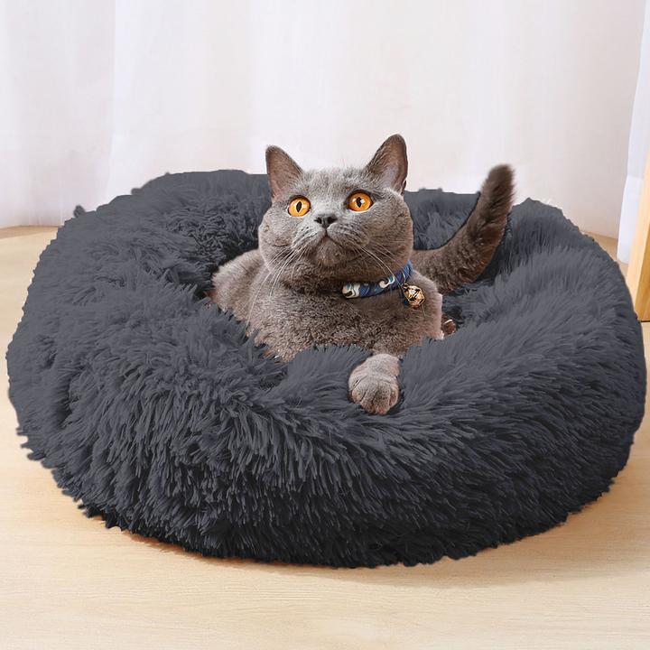 Image du produit Intirilife Lit pour animaux domestiques en gris diamètre 60 cm (Chat, Chien)