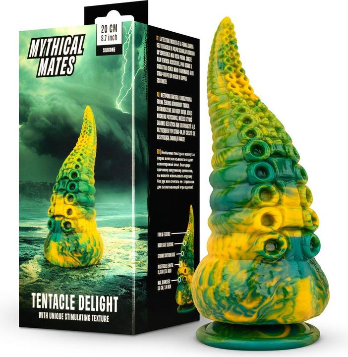 Actual product image Mythical Mates Tentacle Delight Green & Yellow