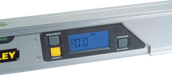 Produktbild Stanley Digitaler Winkelmesser, Wasserwaage (40 cm Schenkellänge, 0°-225° Messbereich, LCD-Anzeige)