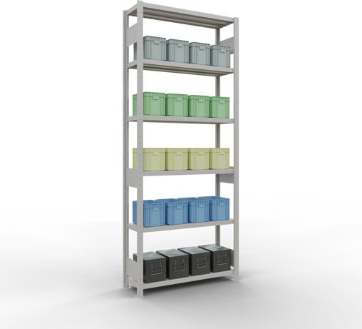 Actual product image Schulte Lagertechnik MULTIplus250 basic racking system with length ledgers
