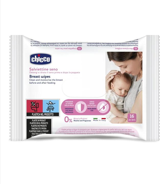 Productafbeelding Chicco Reinigingsdoekjes voor de borst 0m+