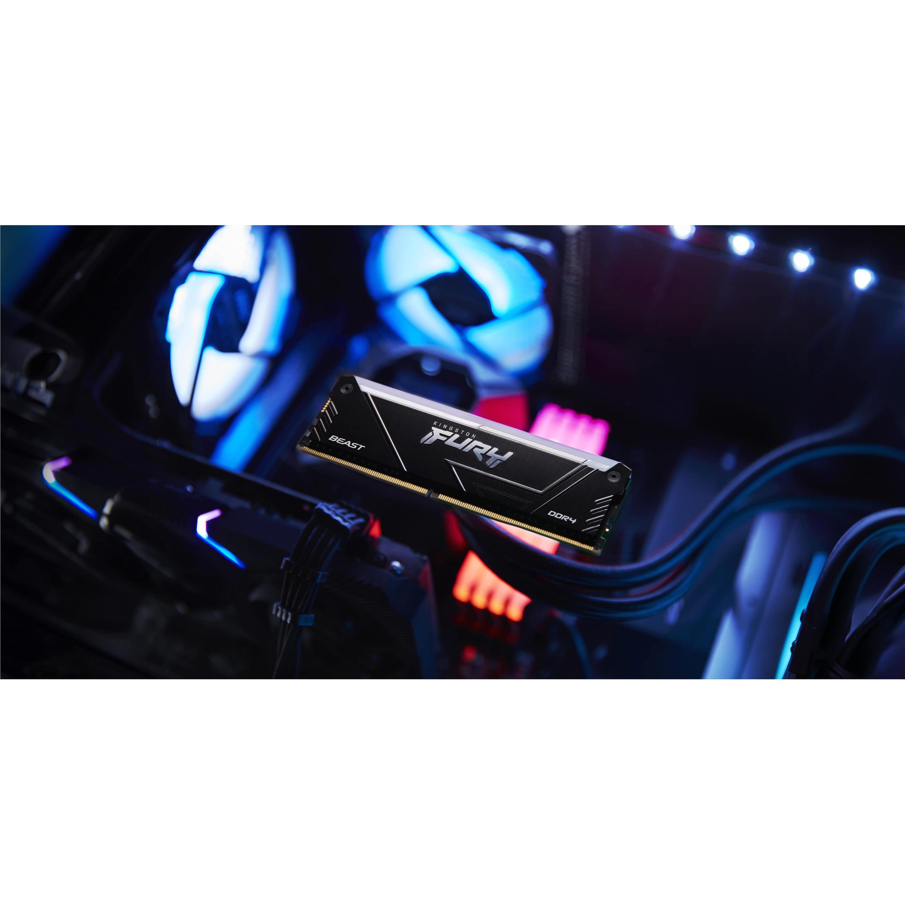 Thumbnail - Kingston Fury Beast (2 x 8GB, 3200 MHz, DDR4-RAM, DIMM), RAM, Schwarz