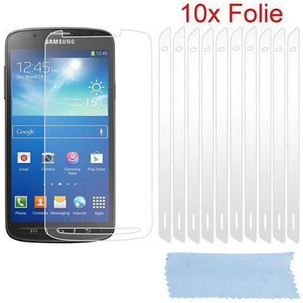Cadorabo 10x Schutzfolie (1 Stück, Samsung Galaxy S21), Smartphone Schutzfolie, Weiss