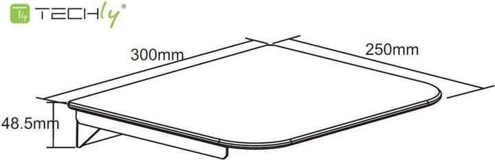 Image du produit Techly Compartiment de rangement Compartiment de rangement en verre de sécurité