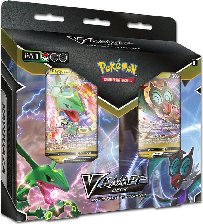 Actual product image Amigo Pokemon V Battle Deck Rayquaza vs. Uhafnir (French)